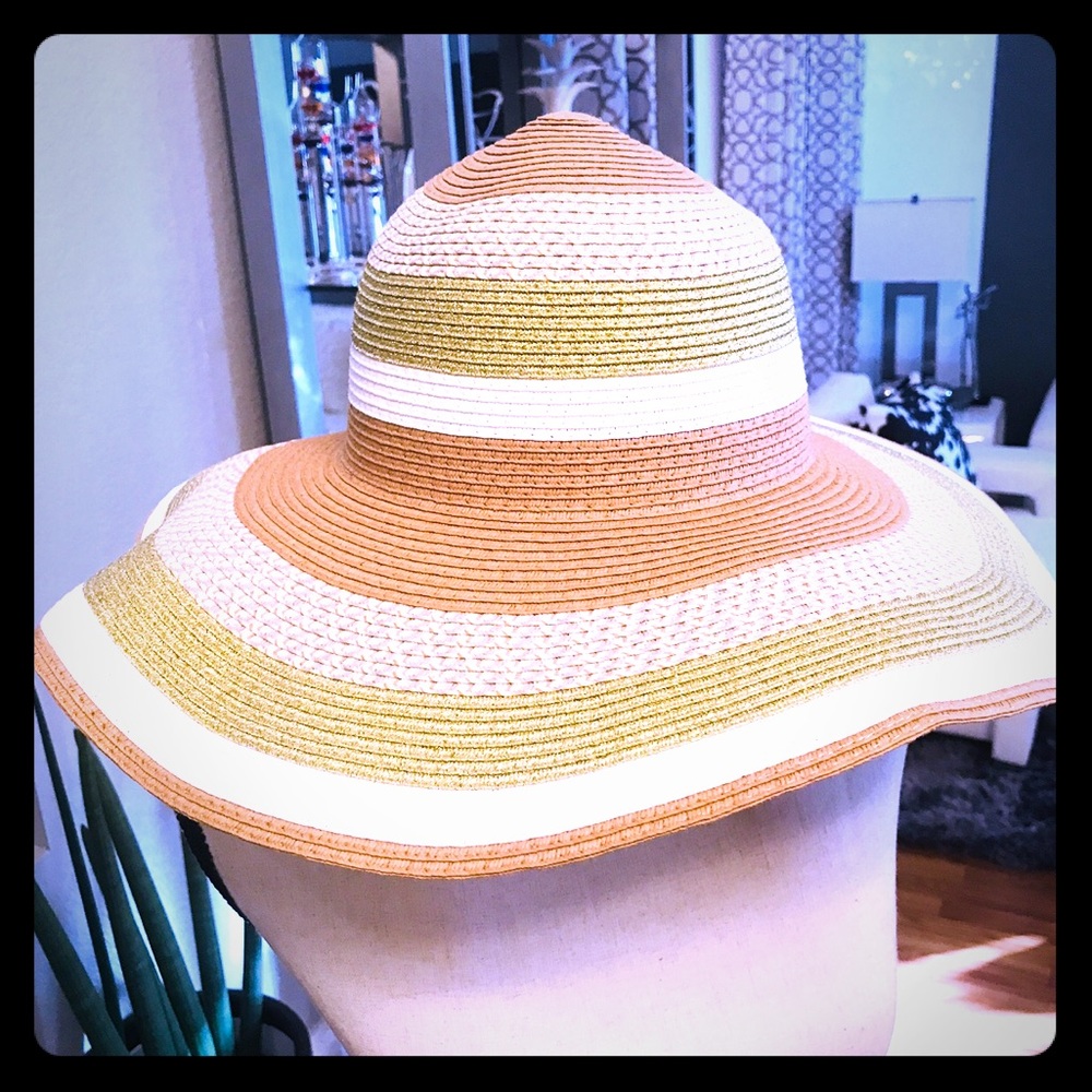 Collection 18 Gold Natural Floppy Hat